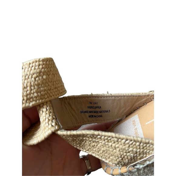 Dolce Vita Straw Wedge Espadrille Sandal size 7 - Picture 2 of 10
